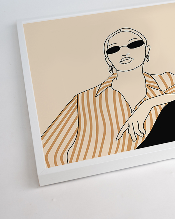 Liv Corday Fashion Abstract With Glasses