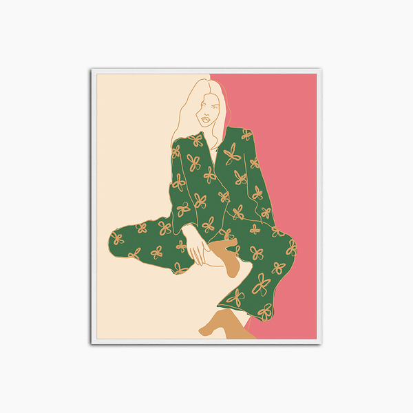 liv corday Fashion in Pink and Green