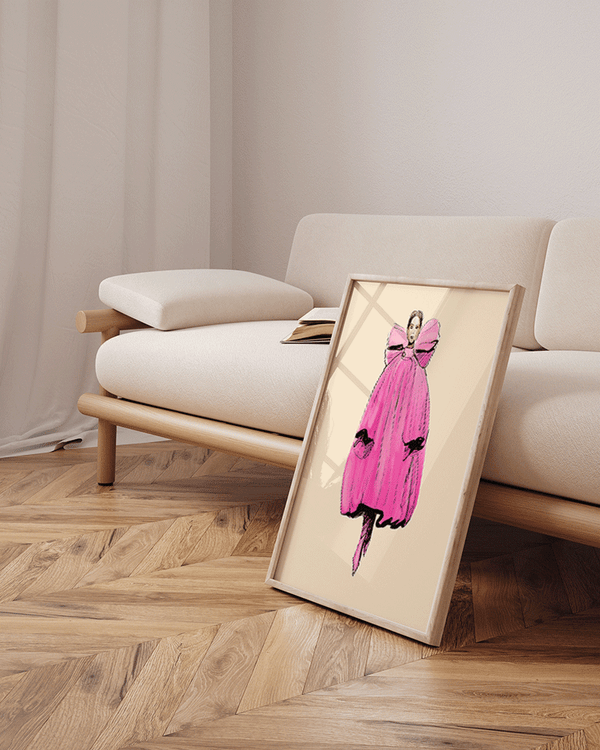 Liv Corday Fashion Model In Couture Pink