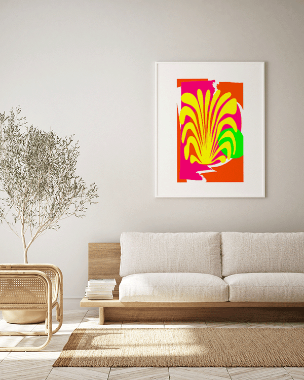 Liv Corday Fluo Abstract Collage