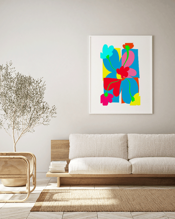 Liv Corday Fluo Abstract Flowers
