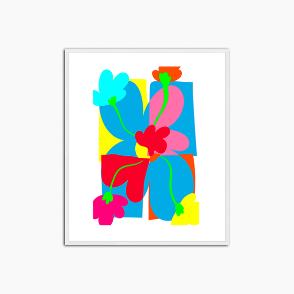 liv corday Fluo Abstract Flowers