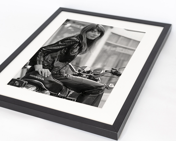 Liv Corday Francoise Hardy On Her Motorcycle