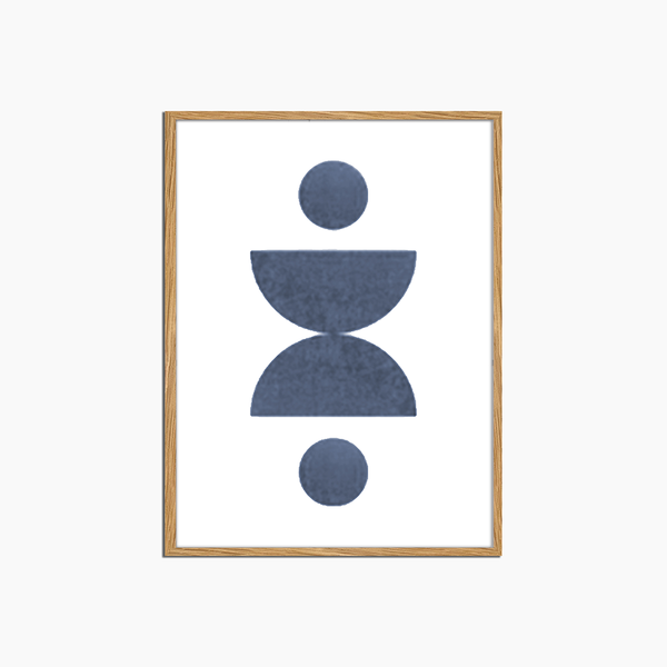 liv corday Geometric Blue