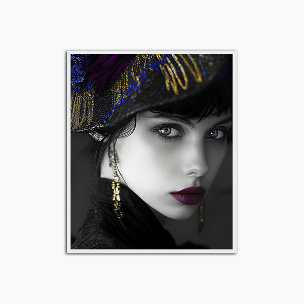 liv corday Golden & Vibrant Violet Hat