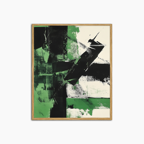 liv corday Green & Black Abstract Art