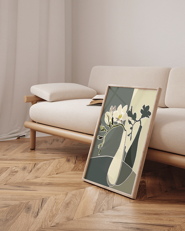 Liv Corday Green Flowers