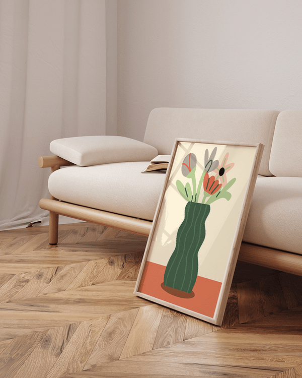 Liv Corday Green Flowers Pot