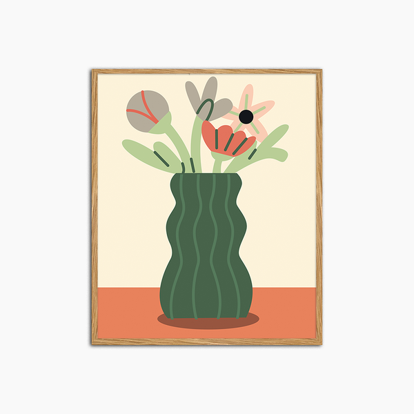 liv corday Green Flowers Pot