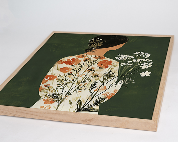 Liv Corday Green Japandi Flower Lady