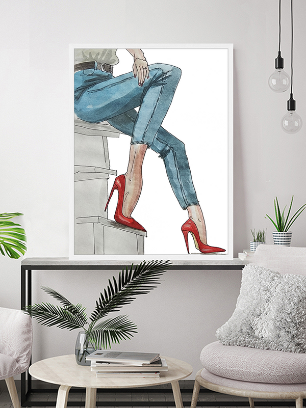 Liv Corday High Heels Ilustration