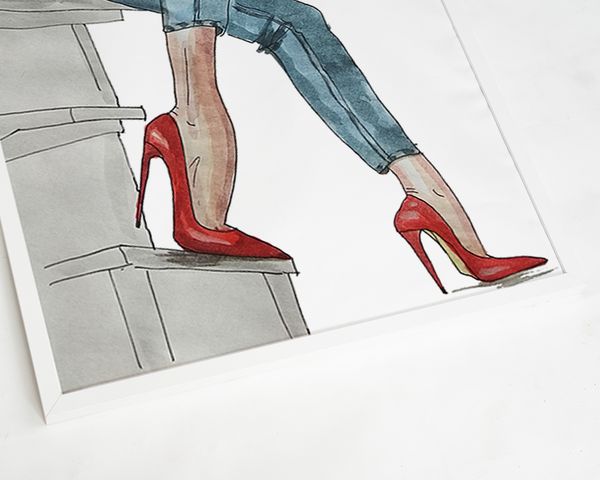 Liv Corday High Heels Ilustration