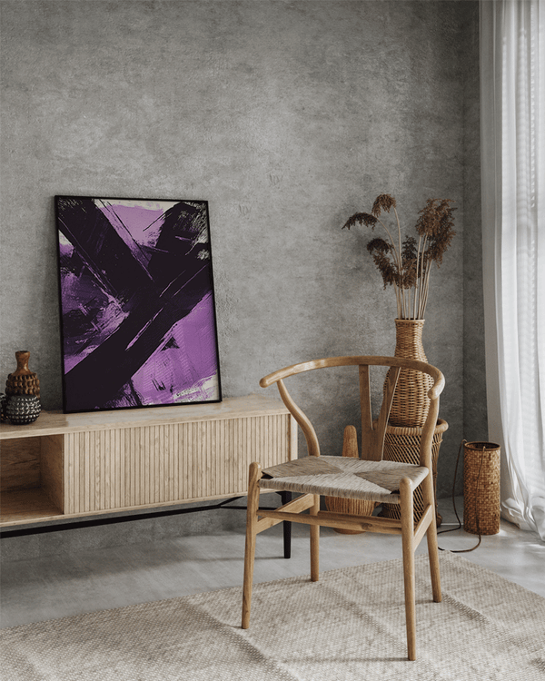 Liv Corday Hyper Violet Abstract