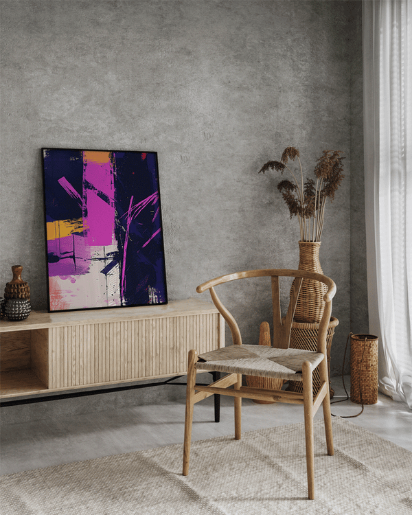 Liv Corday Hyper Violet & Colors Abstract