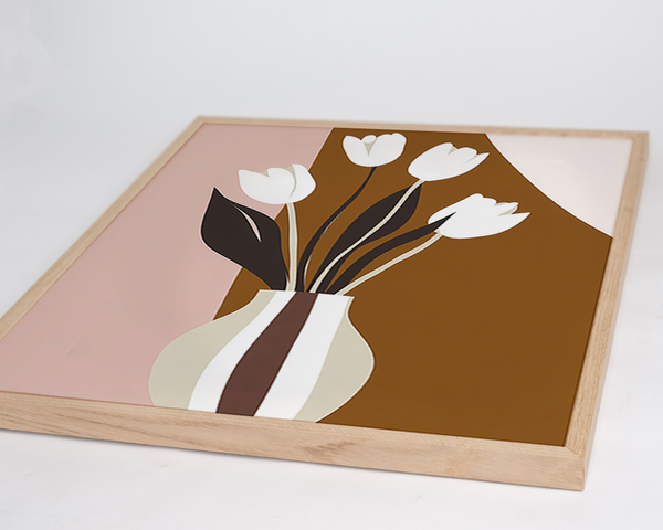 Liv Corday Japandi Vase & Tulips