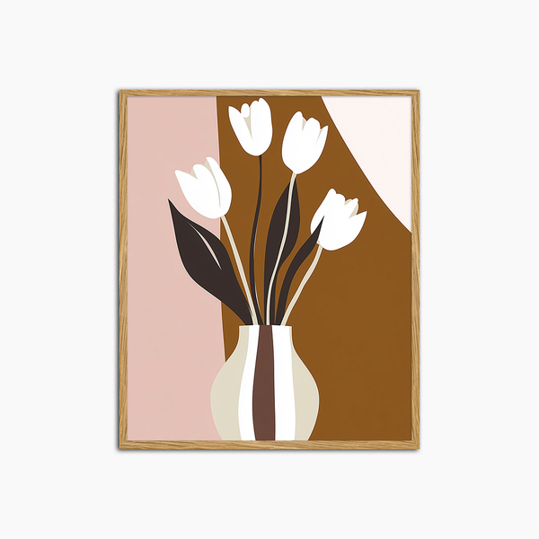 liv corday Japandi Vase & Tulips