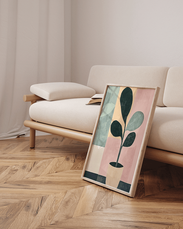 Liv Corday Leaf Pot Painting