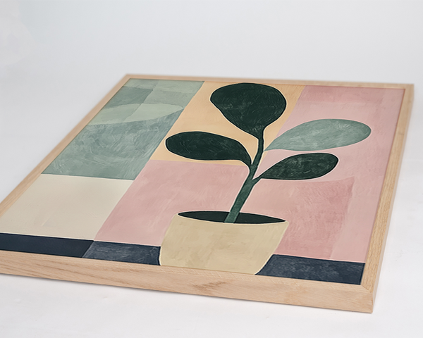 Liv Corday Leaf Pot Painting