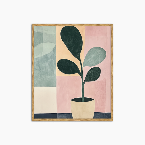 liv corday Leaf Pot Painting