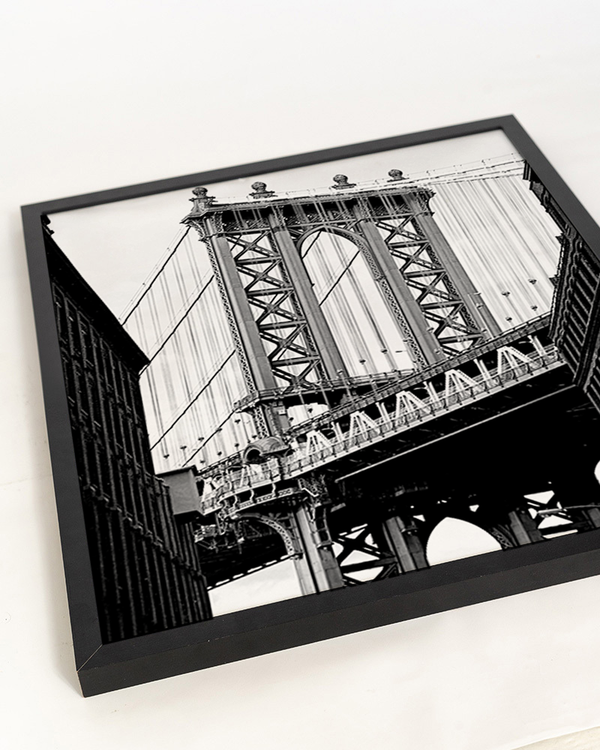 Liv Corday Manhattan Bridge In B&W