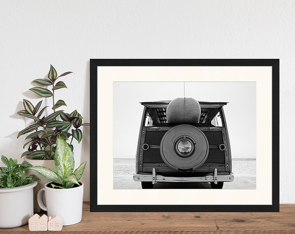 Liv Corday Old Car With Surfboard