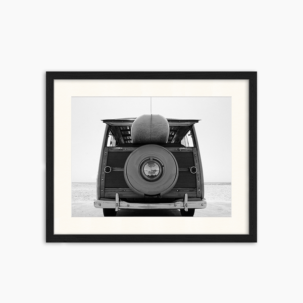 liv corday Old Car with Surfboard