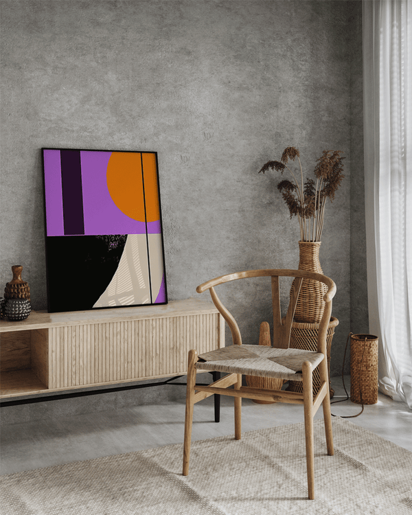 Liv Corday Purple Abstract