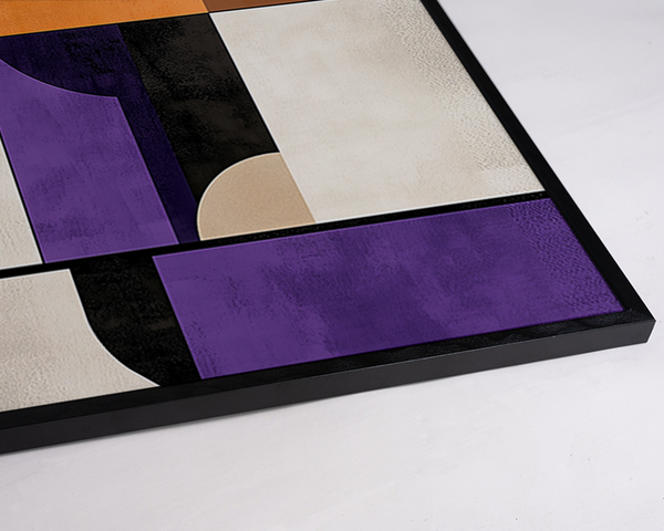 Liv Corday Purple & Orange Abstract