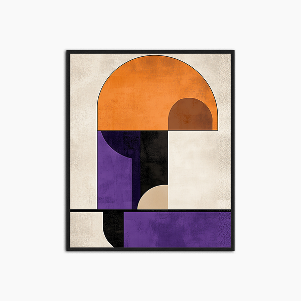 liv corday Purple & Orange Abstract
