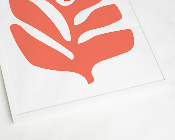 Liv Corday Red Abstract Flower