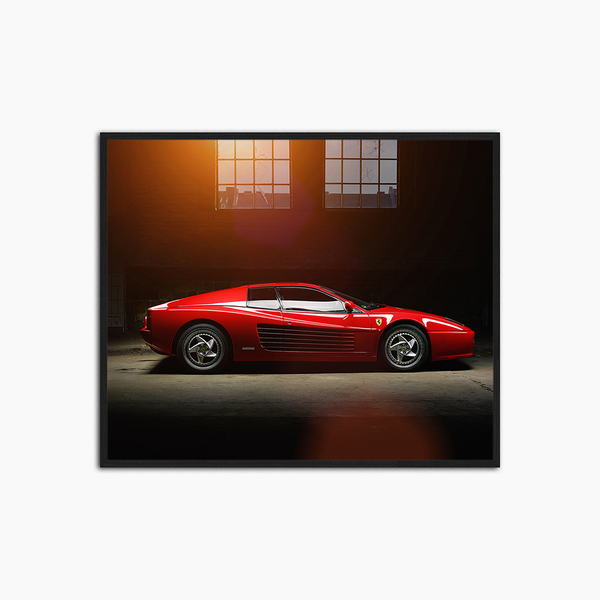 liv corday Red Ferrari 512B testarossa