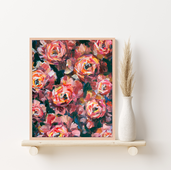 Liv Corday Red Flowers