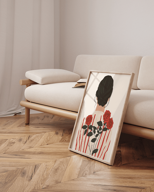 Liv Corday Red Roses Back