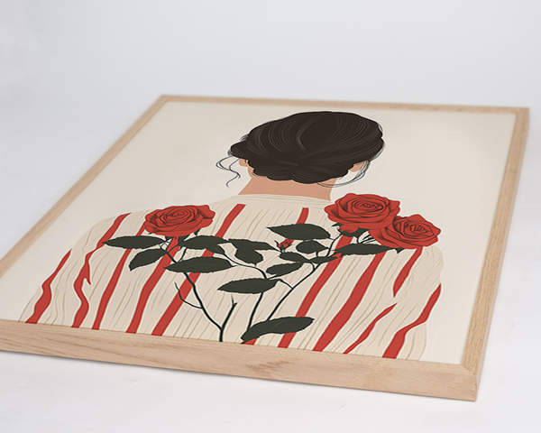 Liv Corday Red Roses Back