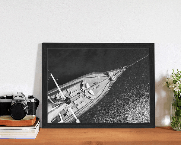 Liv Corday Sailing Boat Black & White