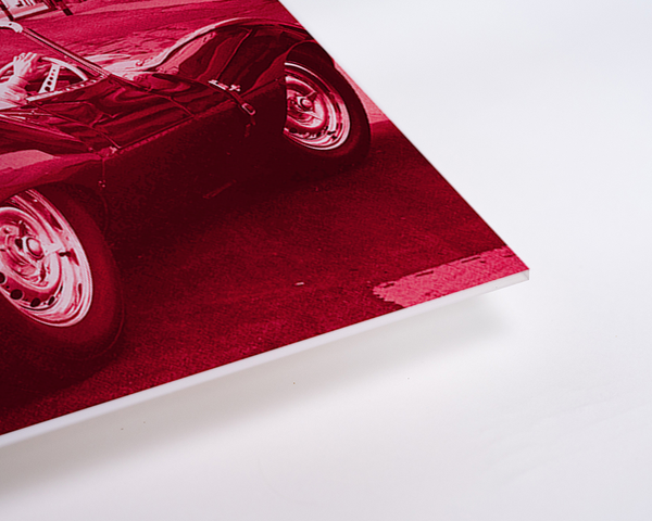 Liv Corday Steve McQueen In His Jaguar In Red