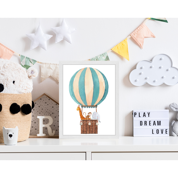 Liv Corday Striped Balloon With Animals