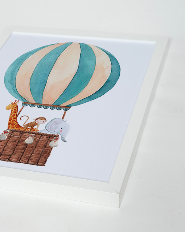 Liv Corday Striped Balloon With Animals
