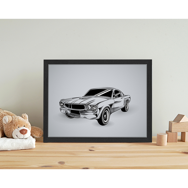 Liv Corday Vintage Car Drawing