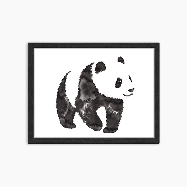 liv corday Water and ink draw panda