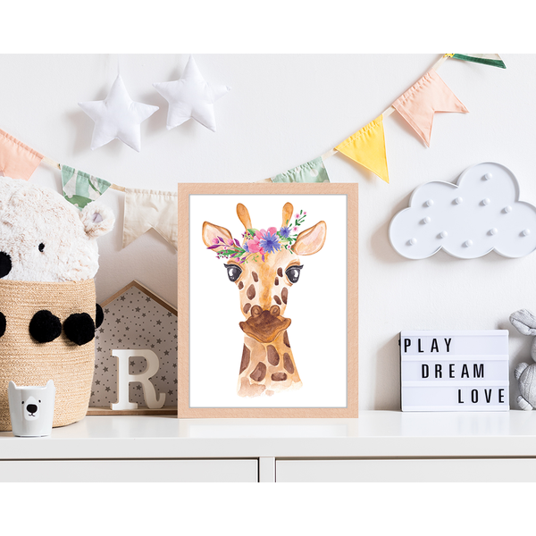 Liv Corday Watercolor Giraffe