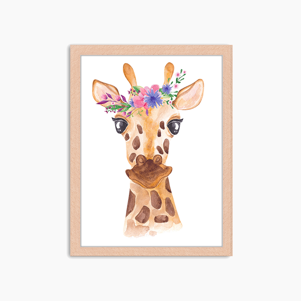 liv corday Watercolor giraffe
