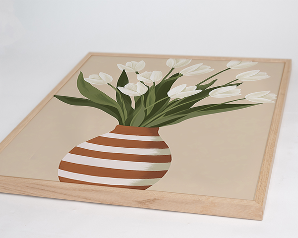 Liv Corday White Tulips