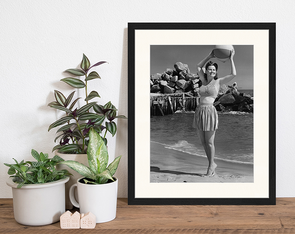 Liv Corday Woman Holding Ball On Beach