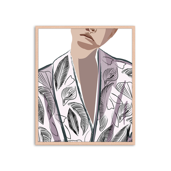 liv corday Woman in Printed Jacket
