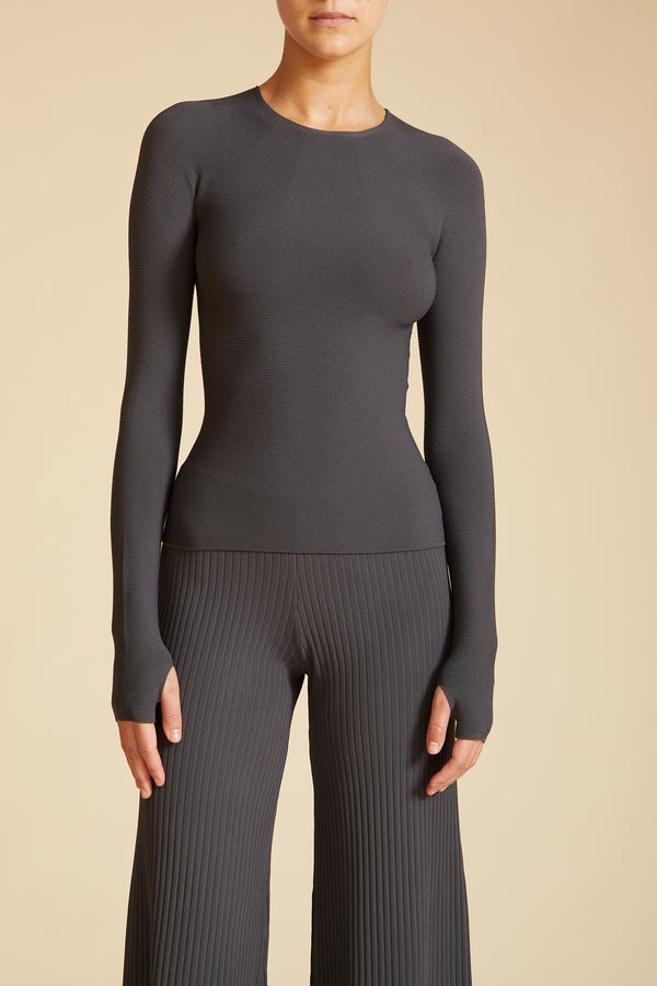 live the process Brevis Crewneck Ebony