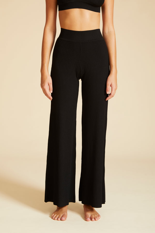 Live The Process Leda Wide Leg Black