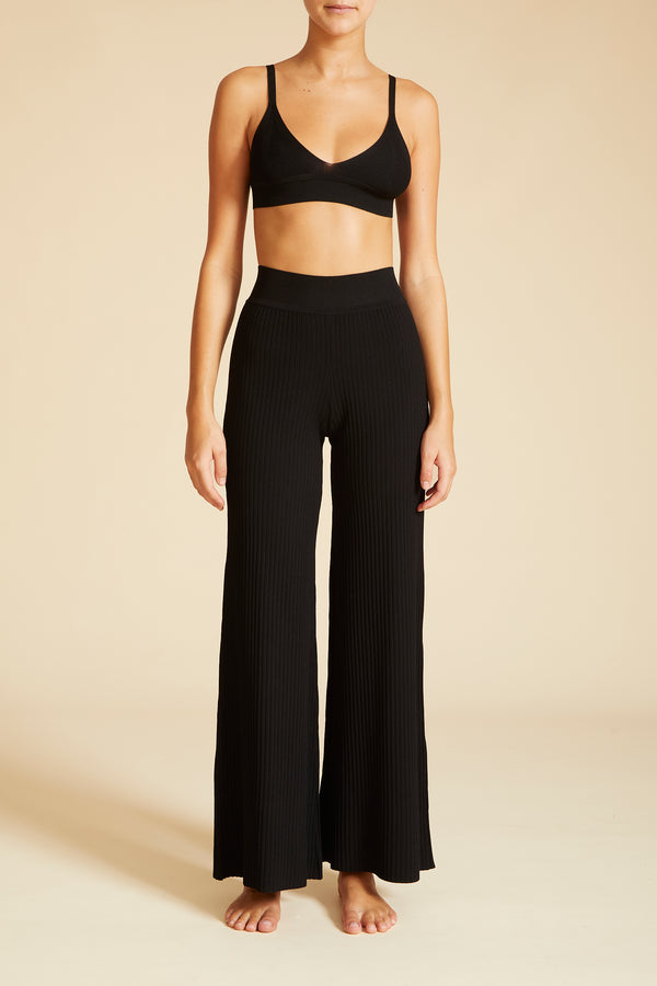 live the process Leda Wide Leg Black