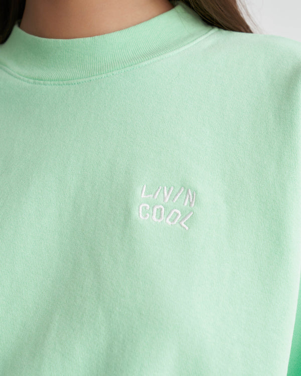 Livincool ESSENTIAL WOMEN'S CREWNECK SWEATSHIRT MINT