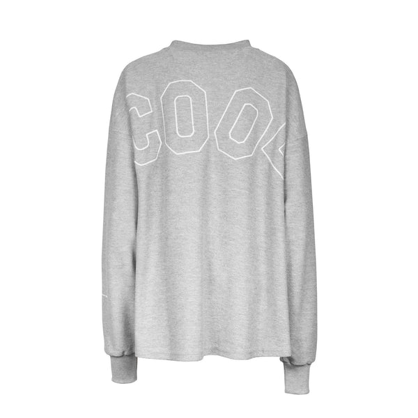 Livincool BIG WAVY LOGO SWEATSHIRT GREY